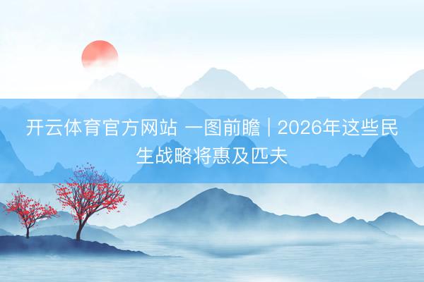 开云体育官方网站 一图前瞻 | 2026年这些民生战略将惠及匹夫